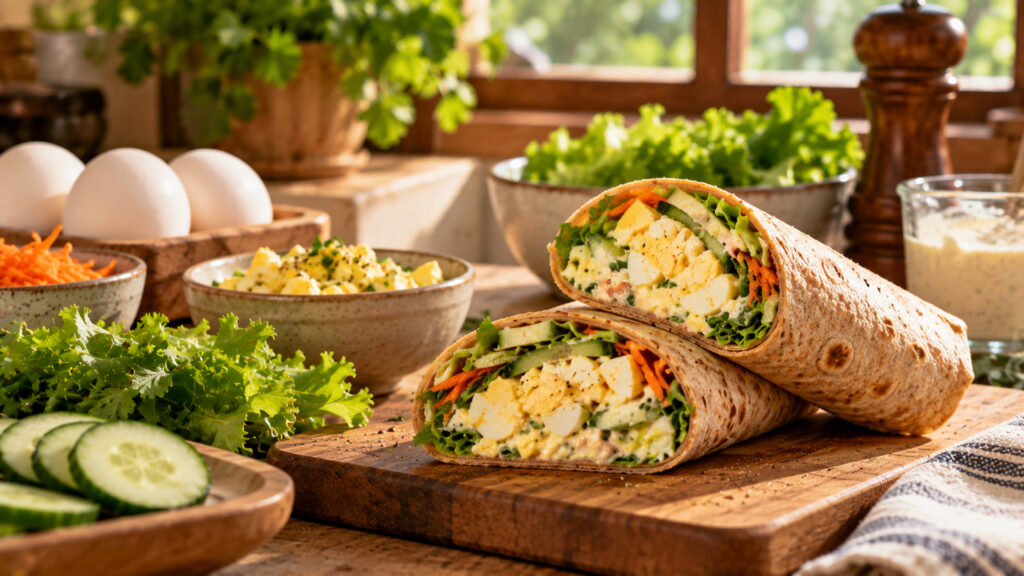 Healthy Egg Salad Wraps