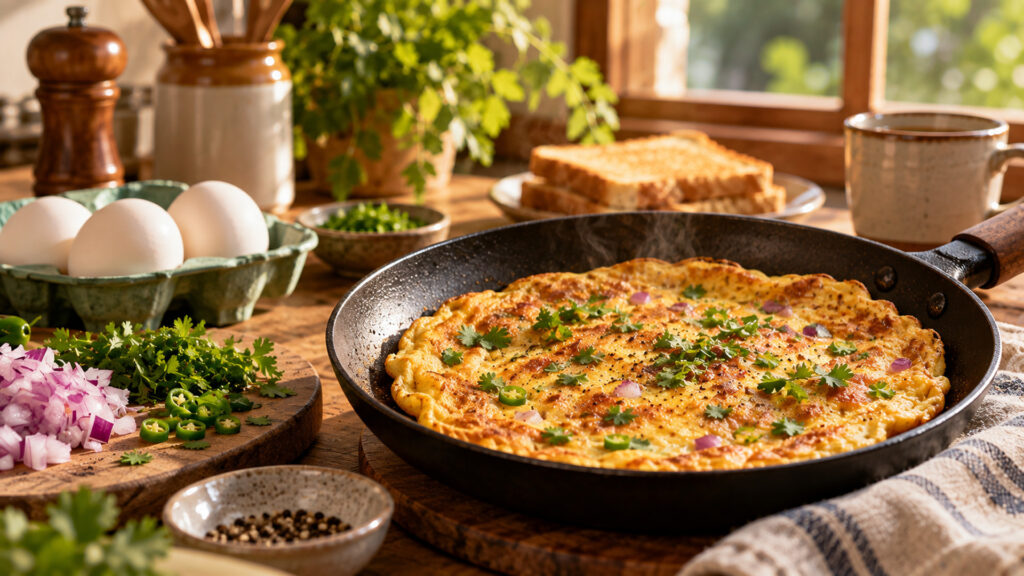 Sunday’s Fluffy Masala Omelette